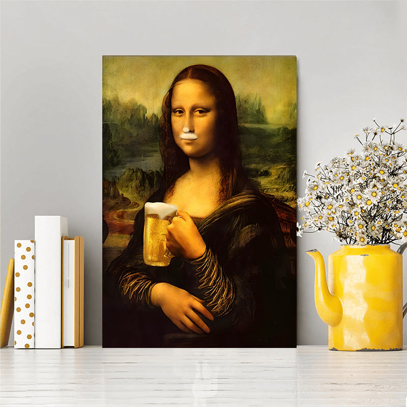 🎨 Hilarious Mona Lisa Print - The Perfect Quirky Bathroom Art! 😂