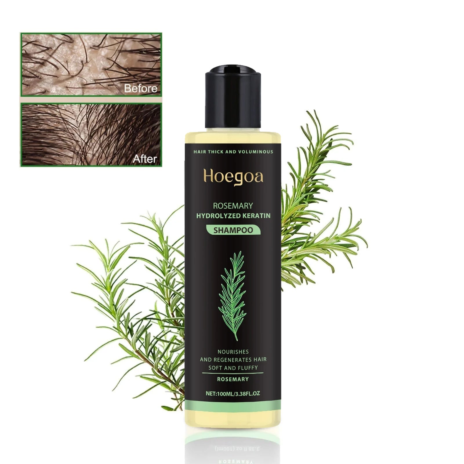 🔥LAST DAY 50% OFF - 🎅HOEGOA Organic Rosemary Hair Growth Shampoo & Hair Conditioner